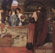 Alma-Tadema, Sir Lawrence Hadrian Vistiting a Romano-British Pottery (mk23) painting